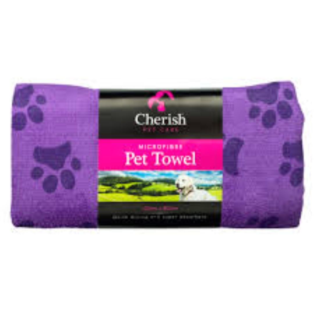 CHERISH MICROFIBRE PET TOWEL 40X80CM